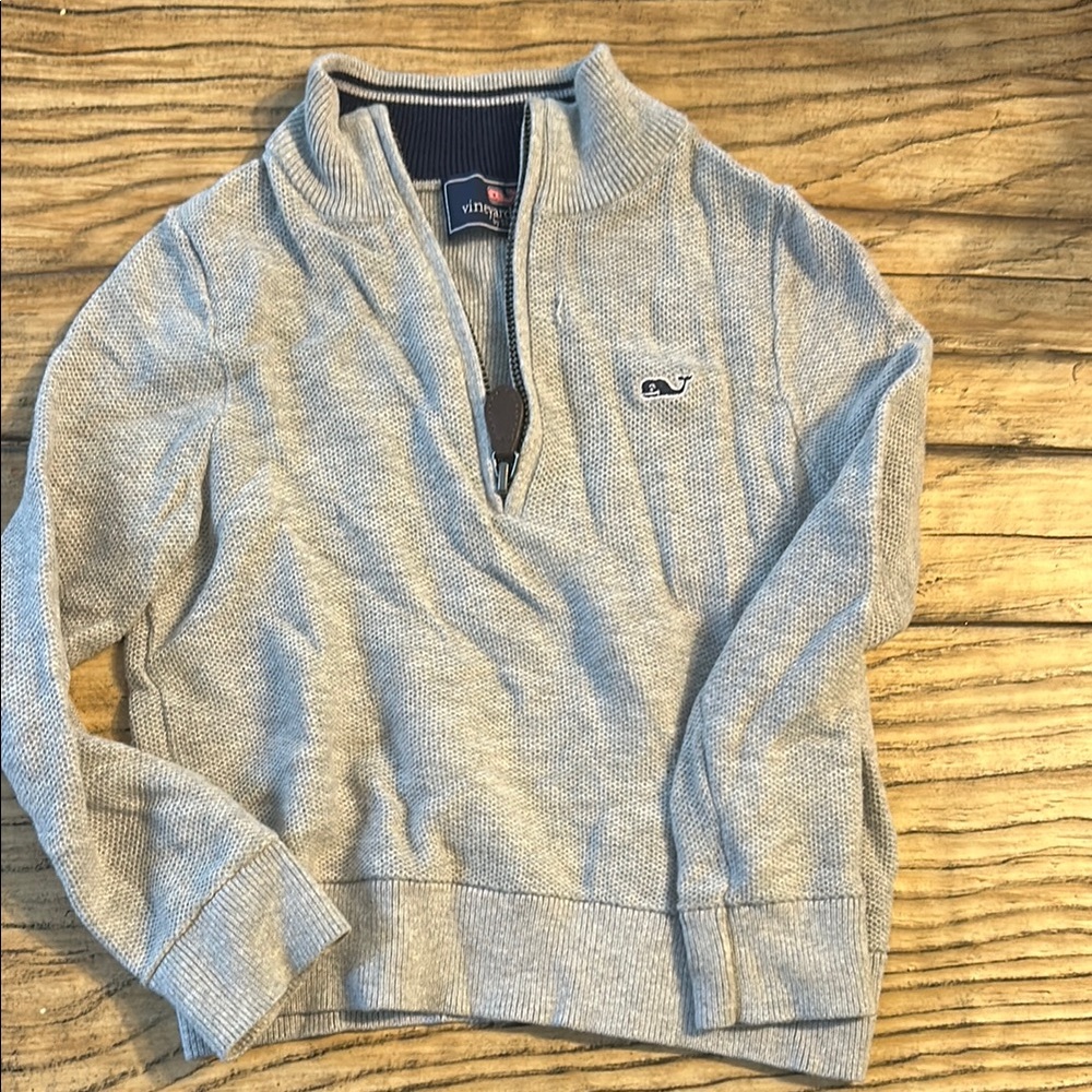 Vineyard Vines Gray Knit Pullover Sweater